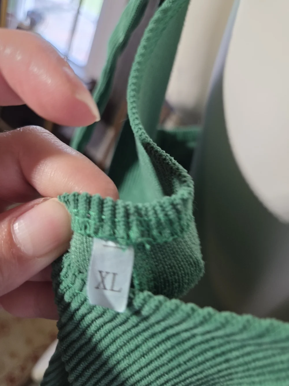 Green Relaxed Corderoy Jumpsuit - Picture 7 of 7